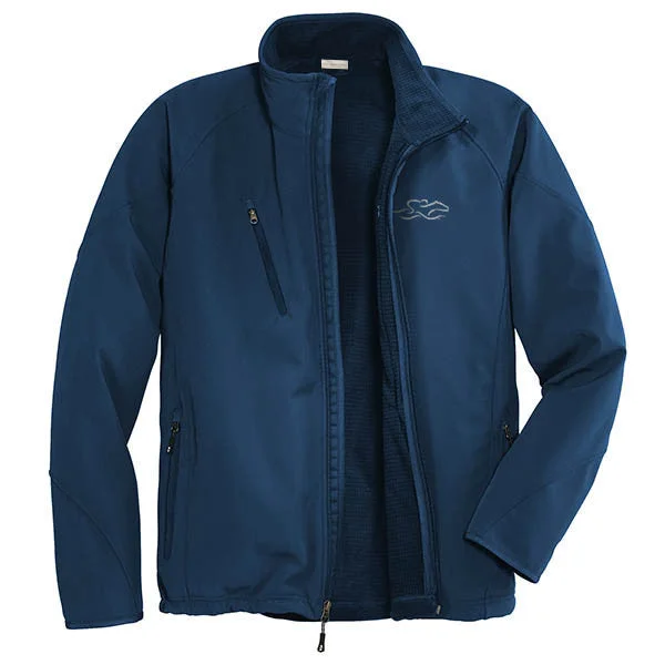Men's Coats for SnowboardingSoft Shell Textured Jacket - Blue