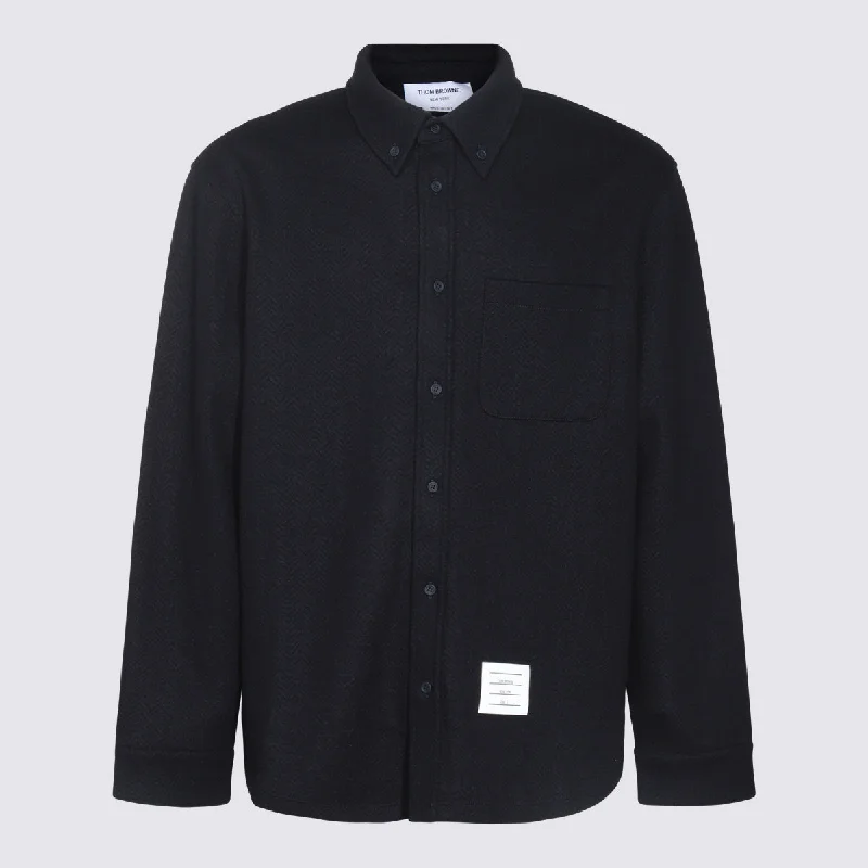Men's Coats with HoodsThom Browne Jackets Blue