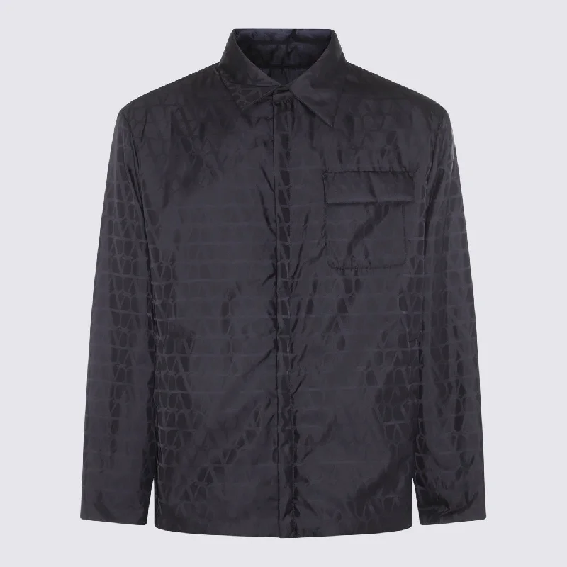 Men's Coats for TravelValentino Jackets Black