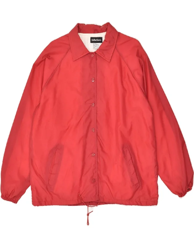 Men's Coats for Everyday WearVINTAGE Mens Bomber Jacket UK 42 XL Red Nylon