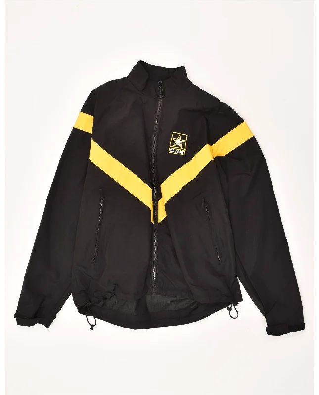 Men's Coats with ZippersVINTAGE Mens Rain Jacket UK 38 Medium Black Colourblock Nylon Men's Coats with ZippersVINTAGE Mens Rain Jacket UK 38 Medium Black Colourblock Nylon